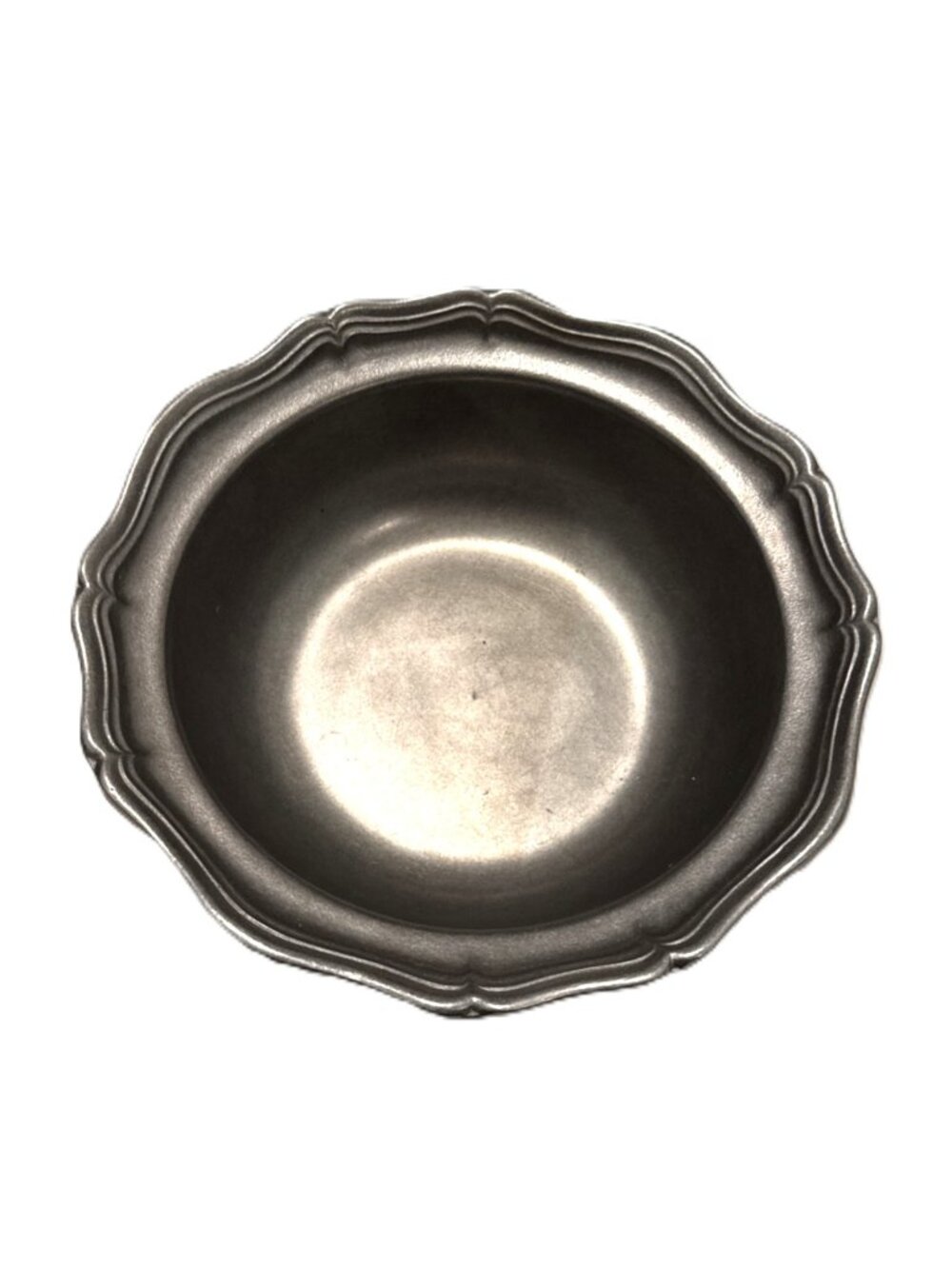 WILTON Armetale 11" Large Pewter Serving Bowl USA Made Country French Vntg